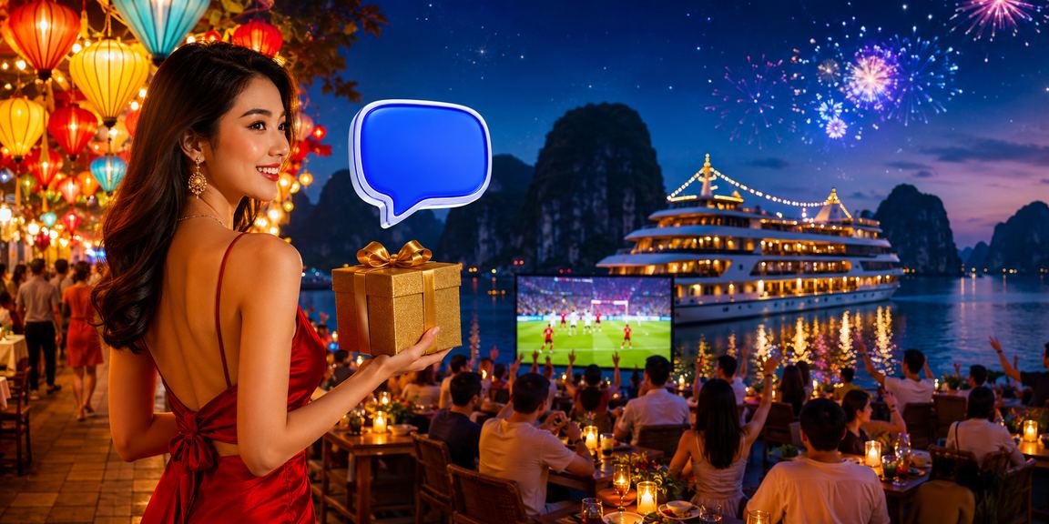 Không khí chợ đêm Hạ Long, người dùng theo dõi kèo thể thao buổi tối trước trận đấu