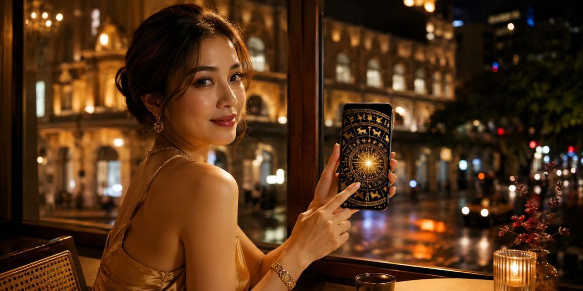 Người dùng TP.HCM truy cập khuyến mãi vip8 trên điện thoại tại quán cà phê buổi sáng