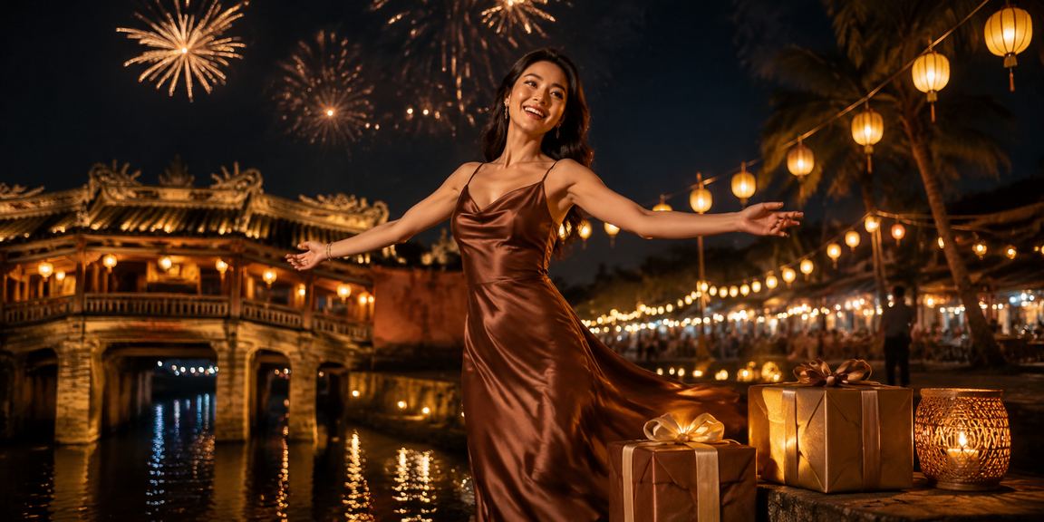 Người dùng vip8 tại Hội An thưởng thức cà phê và duyệt khuyến mãi